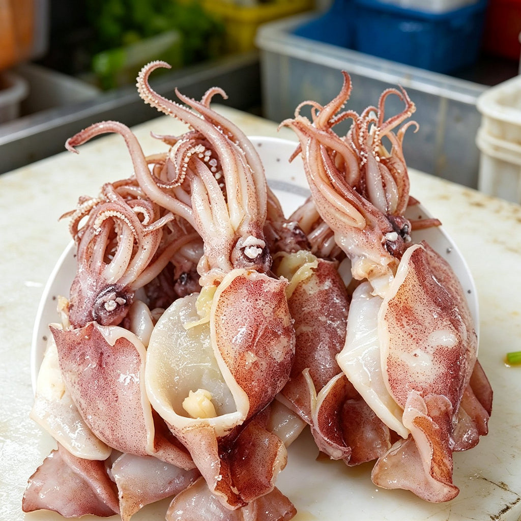 Fresh Tender Whole Baby Squid