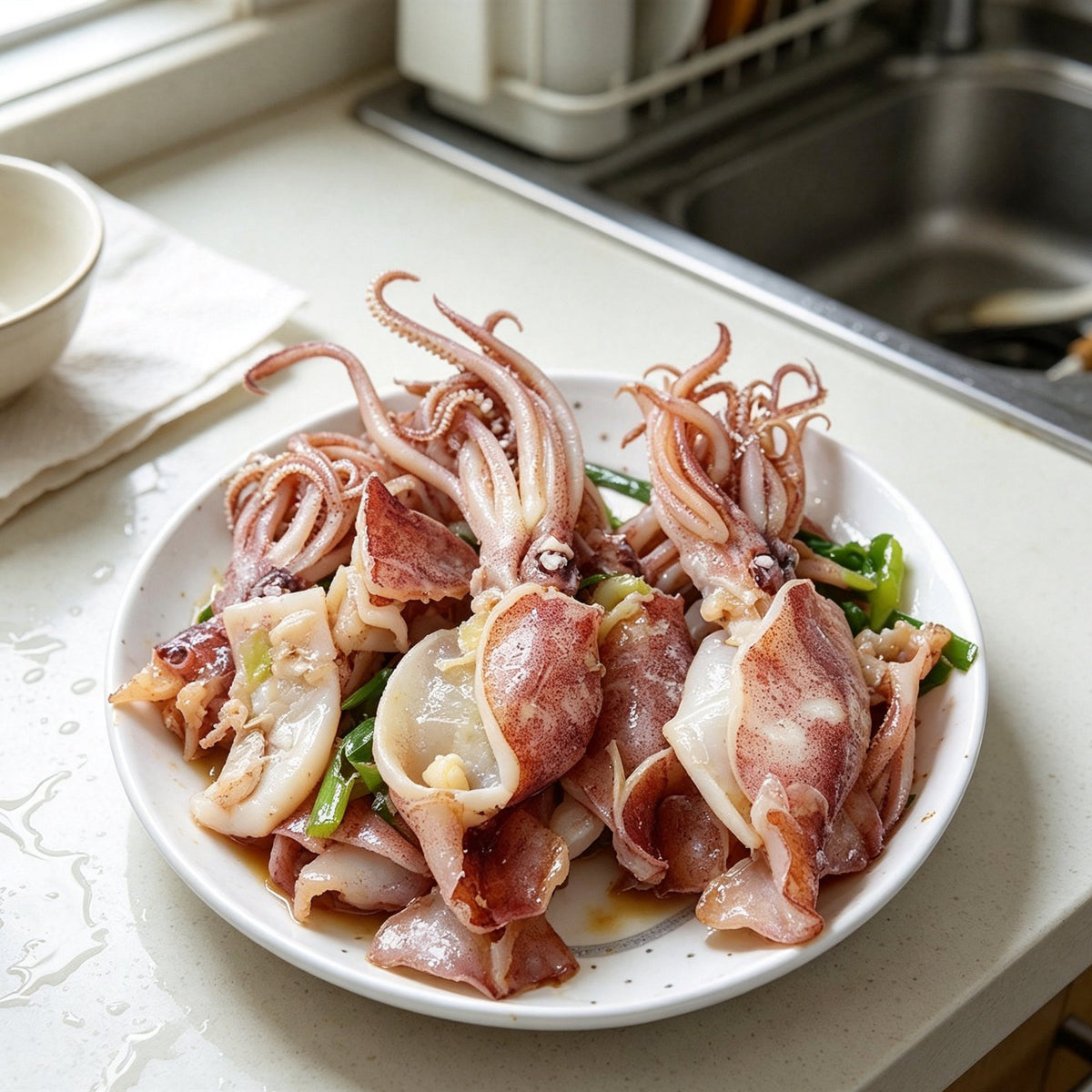 Fresh Tender Whole Baby Squid
