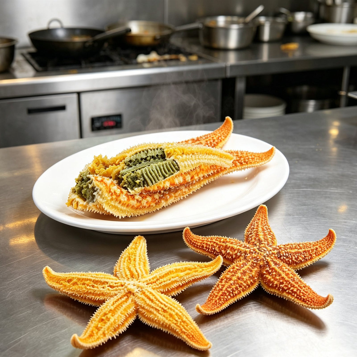 Golden Sea Star Seafood Delicacy