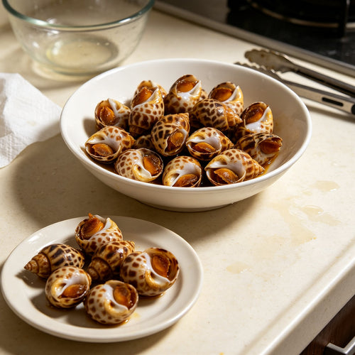 Fresh Spotted Babylon Sea Snails