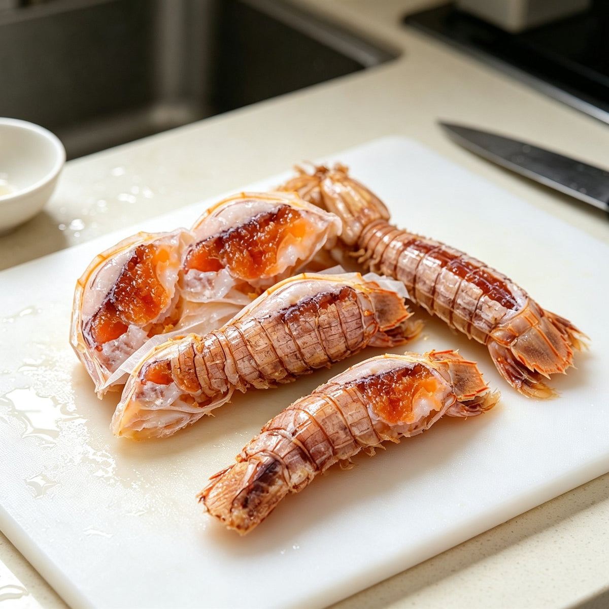 Fresh Mantis Shrimp With Roe